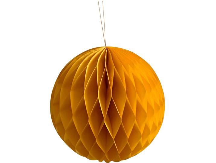 Dekoration Honeycomb gelb Papier/Eisen B 20 cm - Dekoration