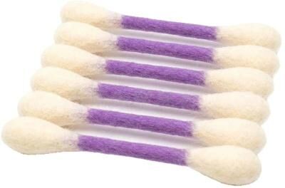 Inspired Finds Oversized Catnip Cotton Swab Kicker Toy For Chewing, Kicking & Dental Play purple