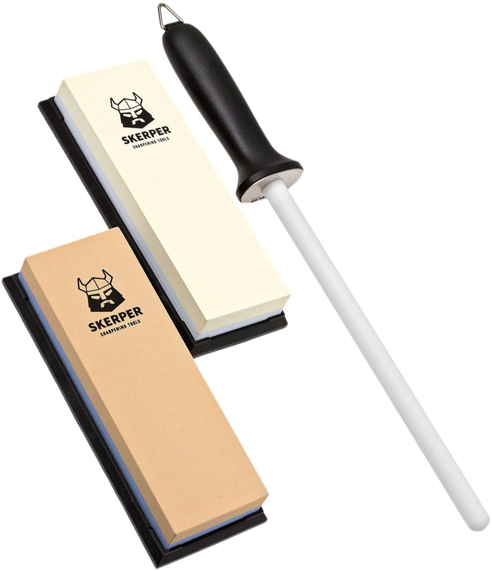 Skerper Basic Schleifpaket 3-tlg mit Keramik-Schleifstab, SH004