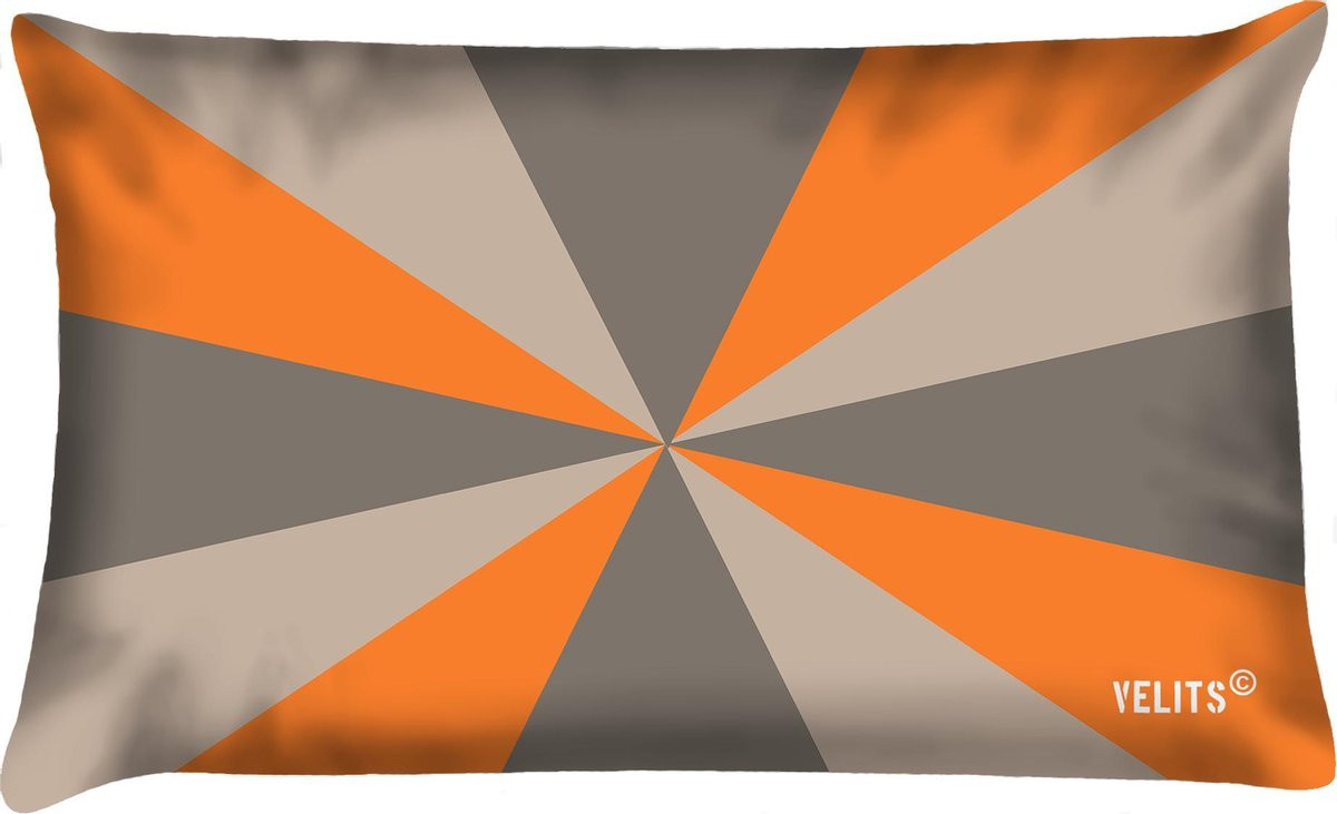 Waterafstotend Buitenkussen La Dolce Vita Oranje Grijsbruin Geus
