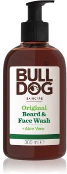 Bulldog Original Beard & Face Wash gel de limpeza para homens 2 em 1 300 ml. Original Beard & Face Wash