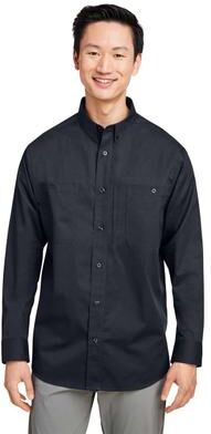 Harriton M585L Men's Advantage IL Workshirt in Black size Large   Cotton/Polyester Blend