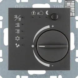 Berker RT-Regler anthrazit matt mit Schnittstelle 75441185