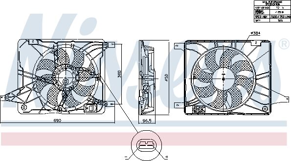 Nissens Lüfter, Motorkühlung 850017 Für Nissan