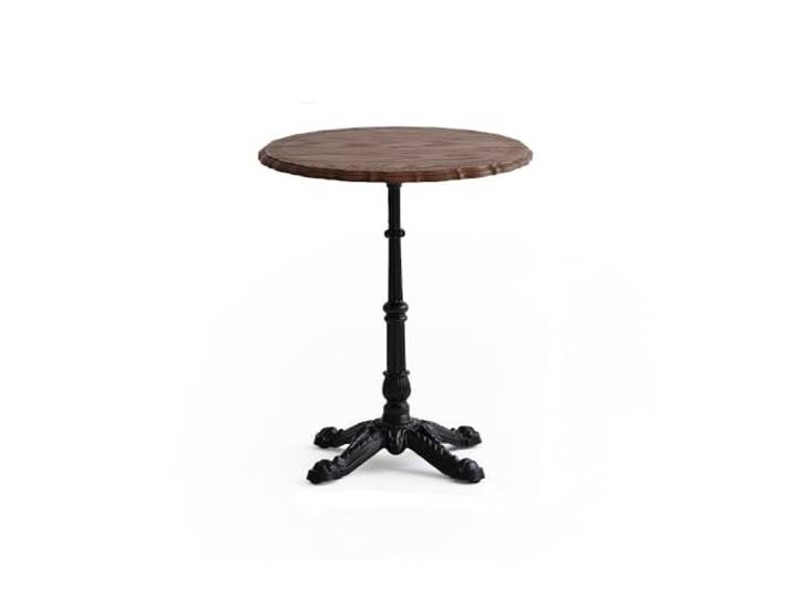 loeusjfnr Langer Bartisch Retro Cafe Massivholz Schmiedeeisen Stehtisch, Runde Tischplatte Dessert Shop Restaurant Kleines Esszimmer