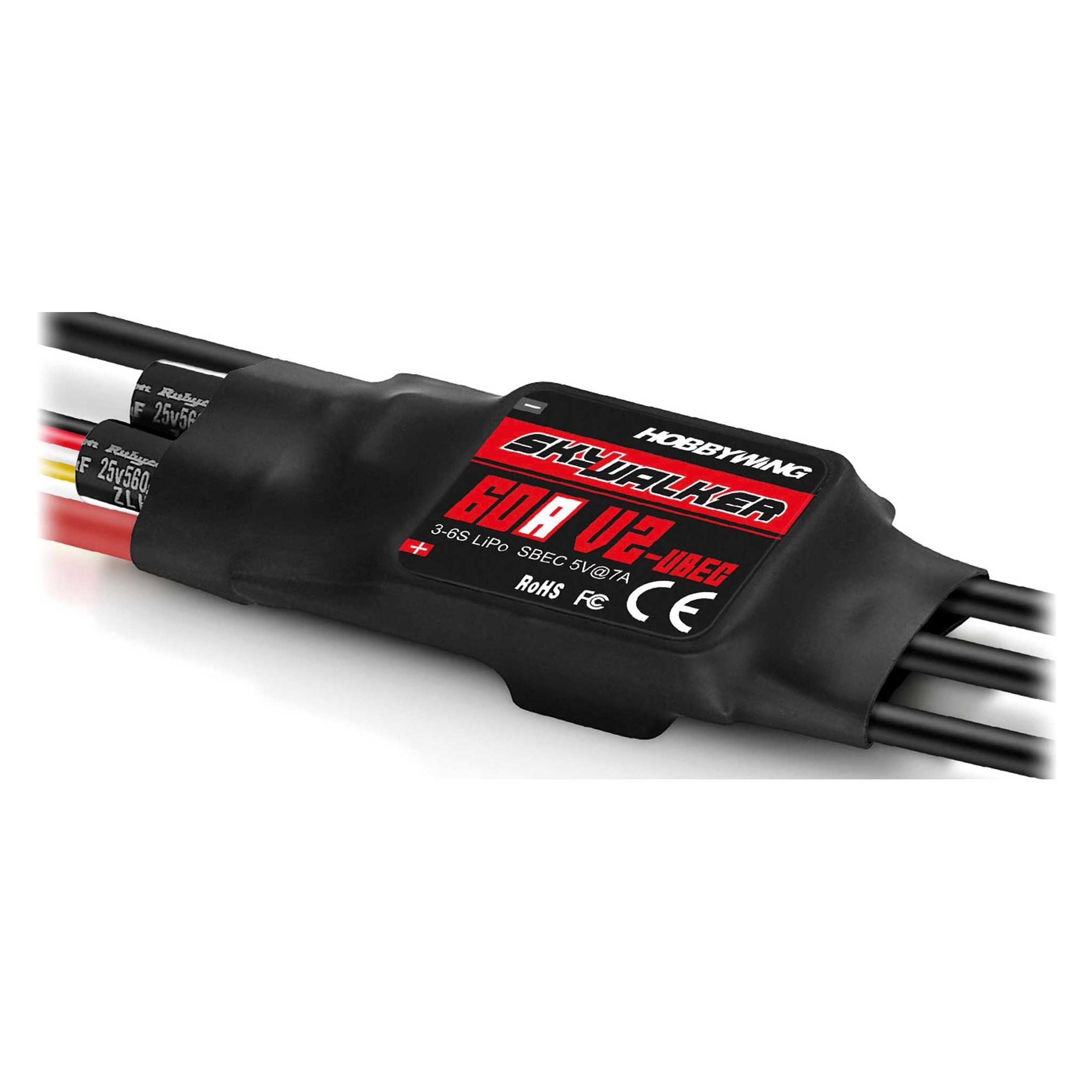 Hobbywing Skywalker V2 60A 3-6s, 7A BEC (HW30216101)