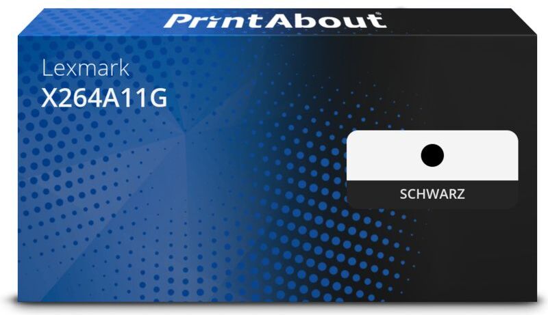 PrintAbout Toner kompatibel mit Lexmark X264A11G - Schwarz