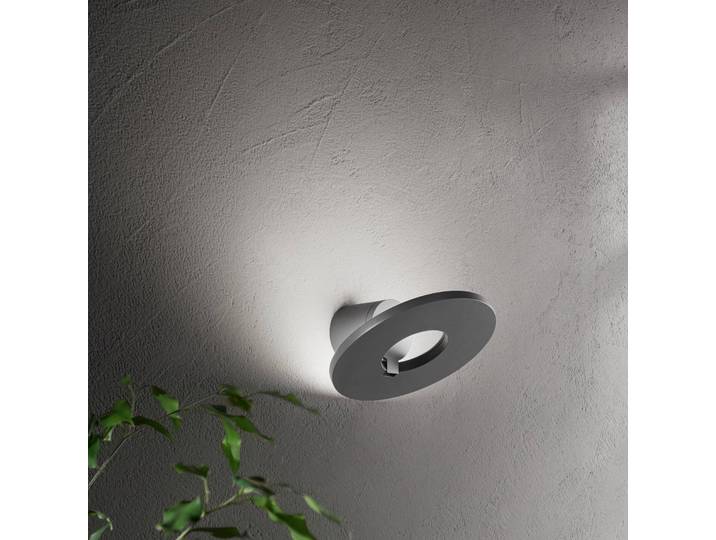 Fabas Luce LED Außenwandleuchte Elite, schwarz, Aluminium, Modern