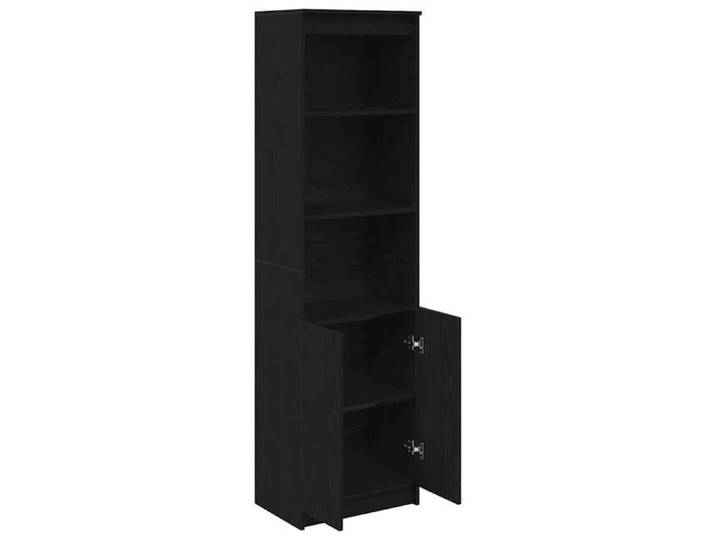 Promotion mai  * Buffet haut - Armoire haute salon - chêne noir 50x35x180 cm EU11463328463