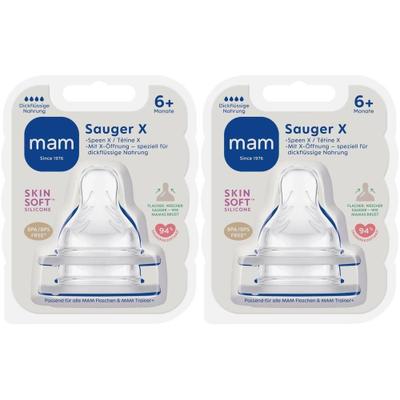 MAM Speen Maat X Dikke Papen 6m+ x2 2x2 St Sauger