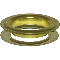 4 Ösen für Gardinen gold | Größe #6 (⌀ 20,7 mm), Messing