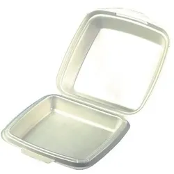 Papstar 50 Menüboxen 22,5 x 22,0 cm, Einwegbehälter, Beige
