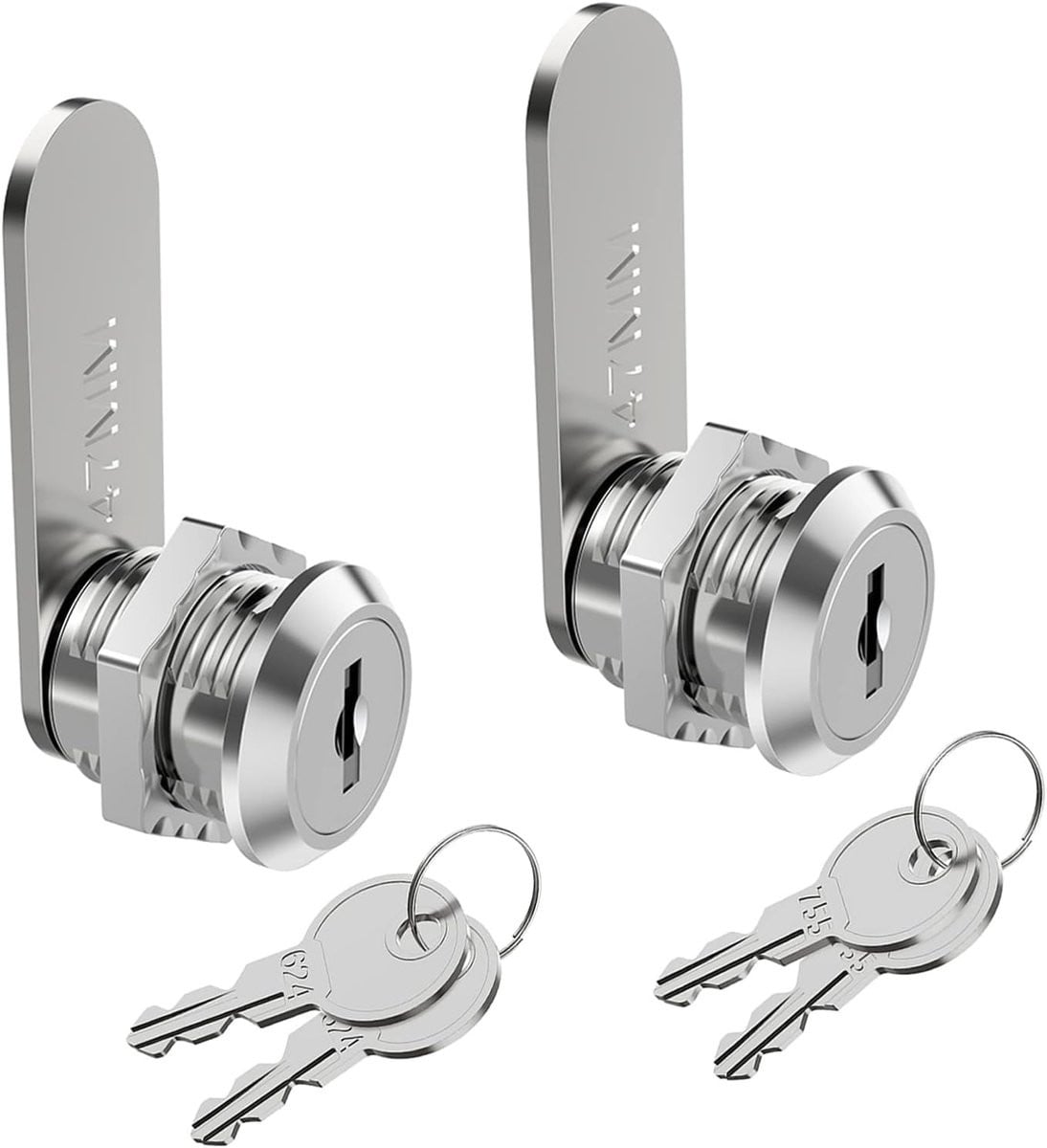 Brievenbusslot Set van 2 - 16 mm Kastslot met Sleutel voor Meubels