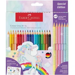 Faber-Castell (Schule) Buntstifte »Colour Grip Einhorn Edition« 24 Stück weiß