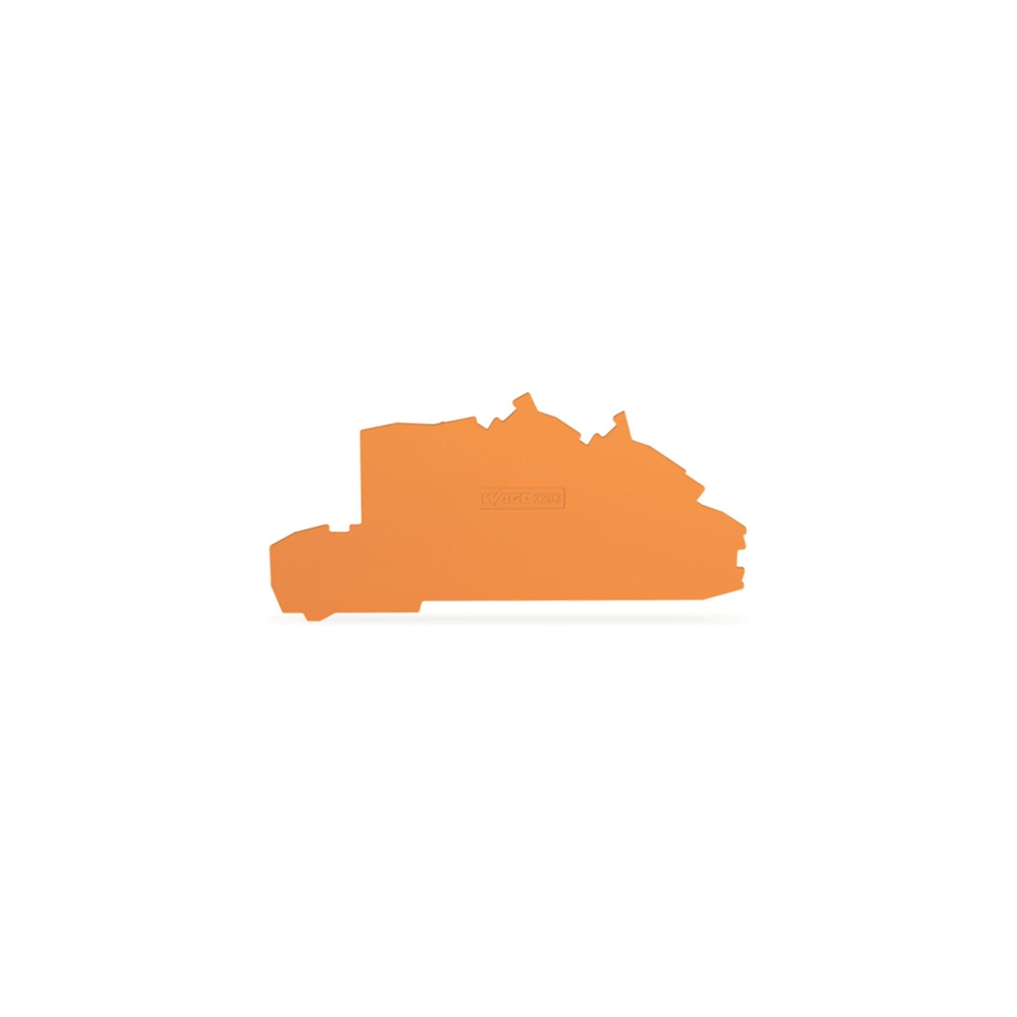 WAGO Abschluss- und Zwischenplatte 2203-7692 orange 0,8mm V0)