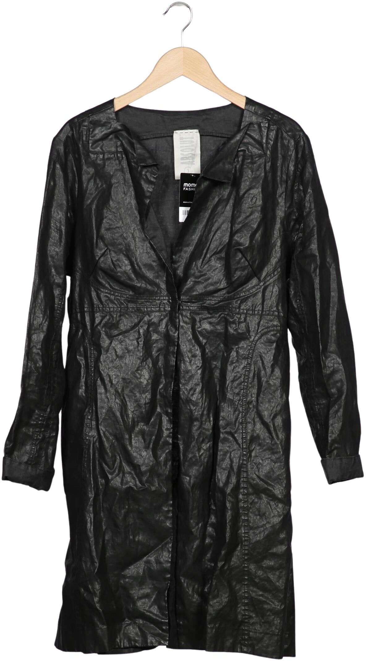 Absolut by Zebra Damen Mantel, Schwarz, Gr. XL, Leinen - Second Hand