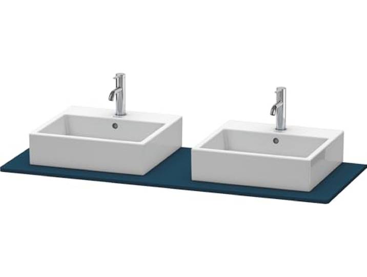 Duravit Konsole XSquare 140x55cm, bl m, m 2 Auss, Beck. beids.