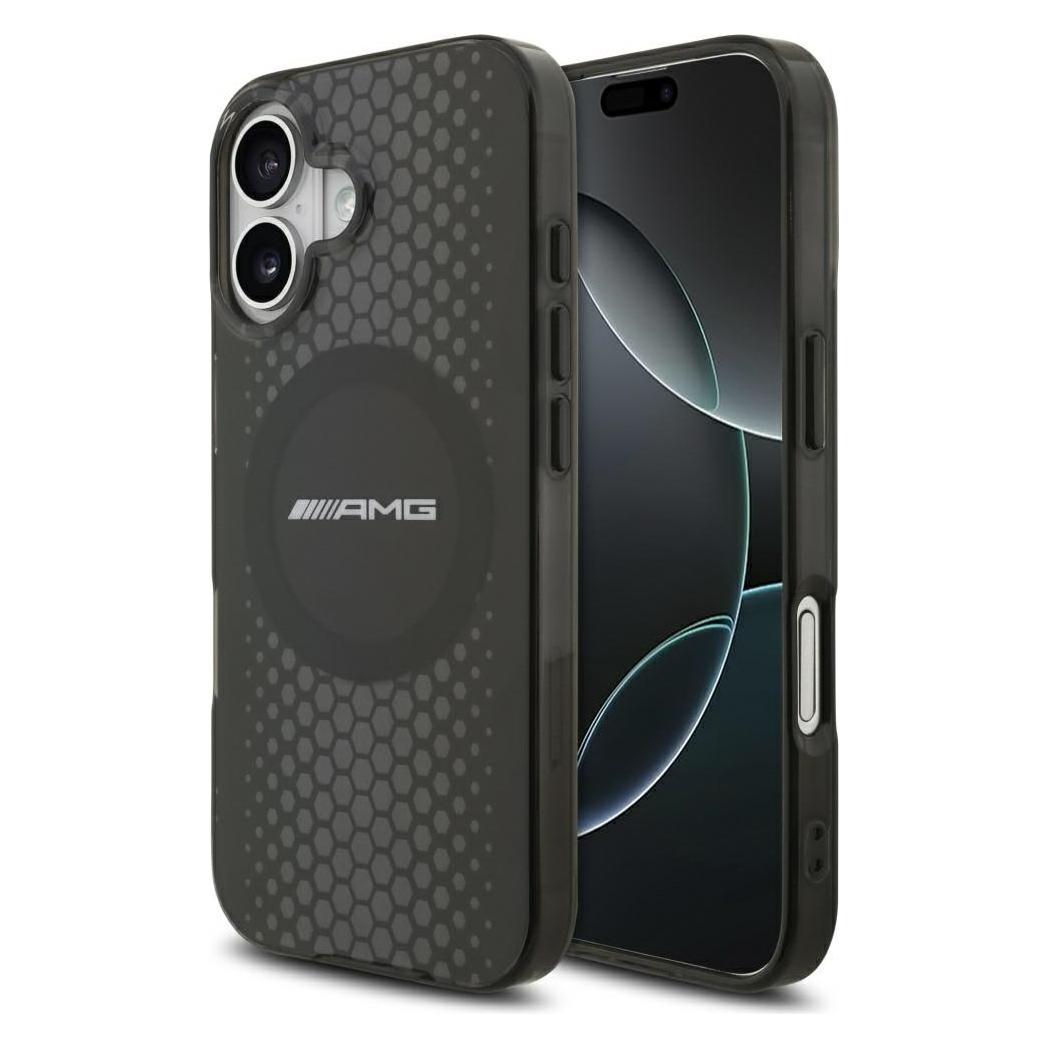 Mercedes Case AMG Double Layer Transparent Graphics MagSafe for iPhone 17 black (Apple iPhone 17) (AMHMP17S24HHGPK)