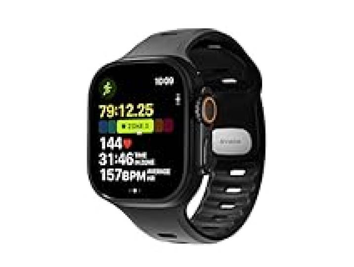 NOMAD Tempo Slim Bracelet de sport étanche pour Apple Watch 49 mm, Noir, Eine Grösse, Moderne