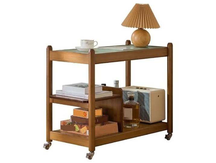 YCCHAH Sofatisch Beistelltisch, mobiler Couchtisch, Teetisch, einfacher Kleiner Tisch, Ecktisch, quadratischer, Sofa-Beistelltisch, Nachttisch, Trolley Wohnzimmer-Beistelltisch