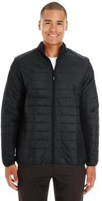 CORE365 CE700 Men's Prevail Packable Puffer Jacket in Black size 2XL   Polyester