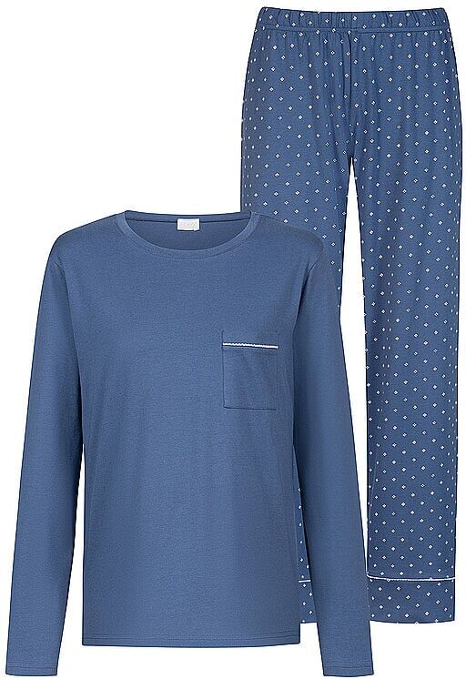 MEY Pyjama POLKA DREAMS midnight dust dunkelblau   38 38