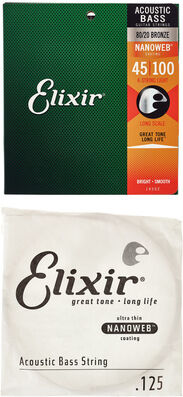 Elixir Nanoweb Acoustic Long S Bundle