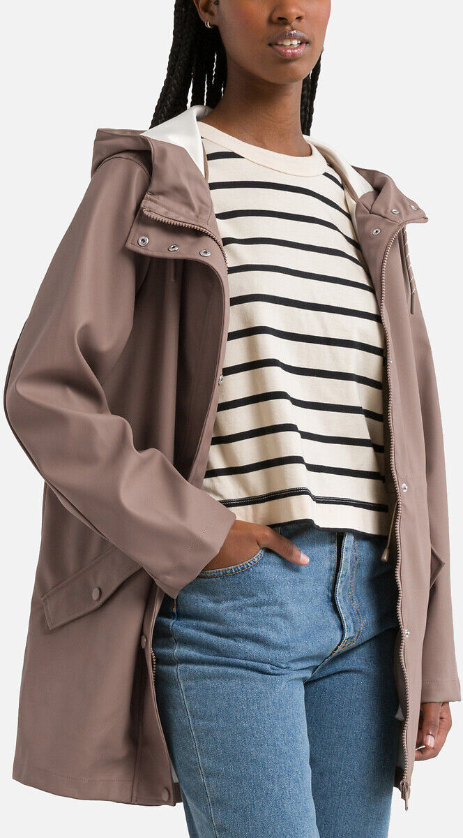 VERO MODA Ciré mi-long à capuche