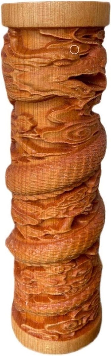 Houten Beeldje Decoratief Sculptuur Houtkleur Hoogte: 15 cm