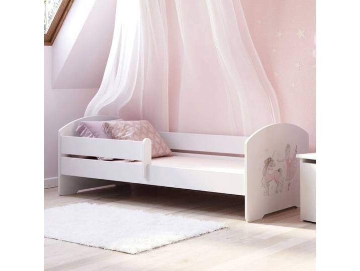 Lit enfant Luk - 140x70 cm + sommier + matelas + barrière de sécurité