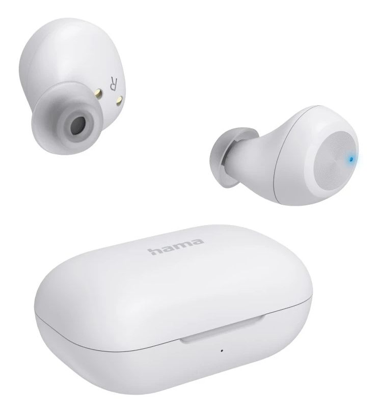 Hama 184173 Spirit Chop II In-Ear Bluetooth Kopfhörer Kabellos TWS (Weiß) 00184173