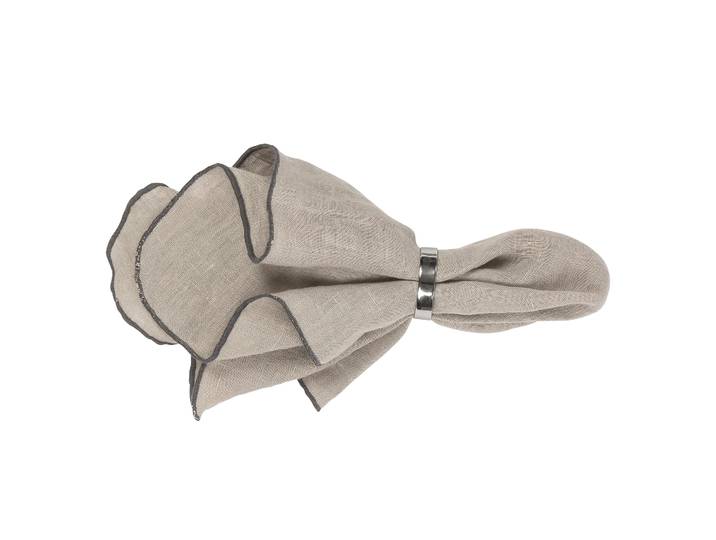 Broste Copenhagen Serviette en lin Gracie beige