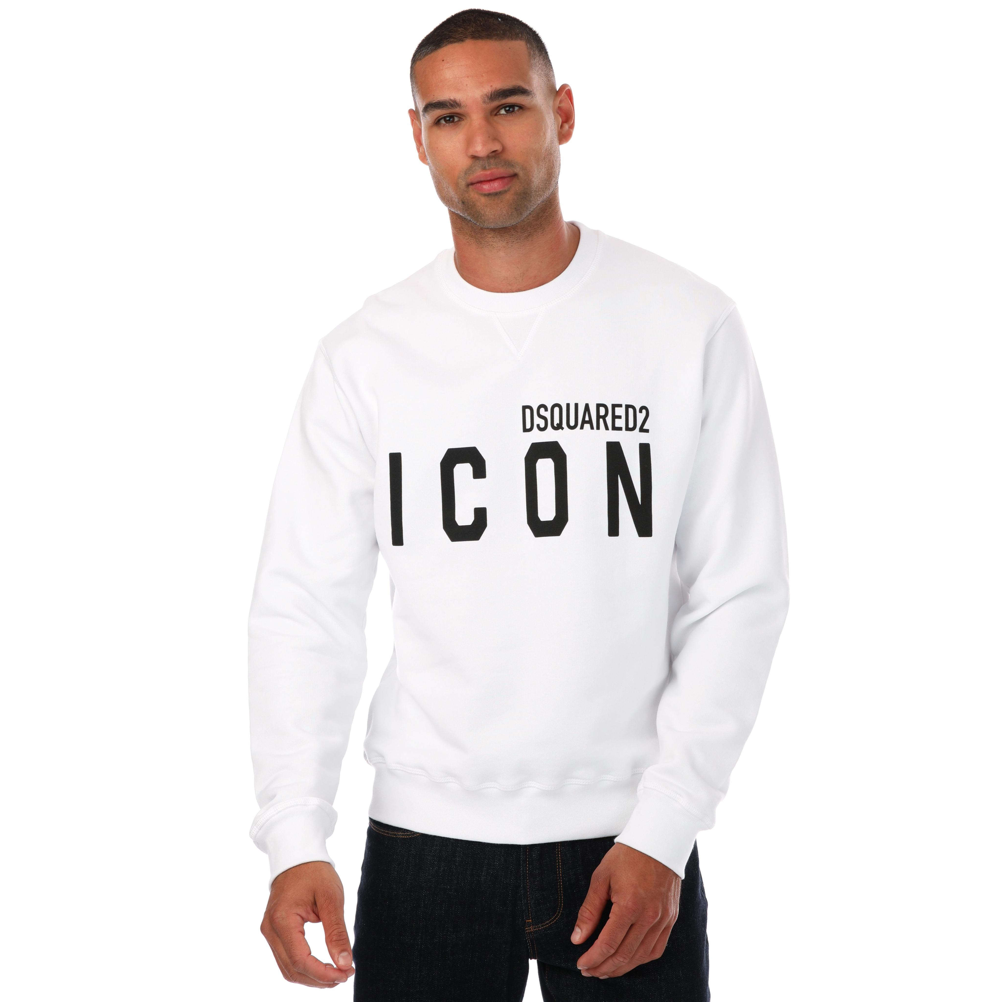 Men's DSquared2 Icon Sweatshirt in White