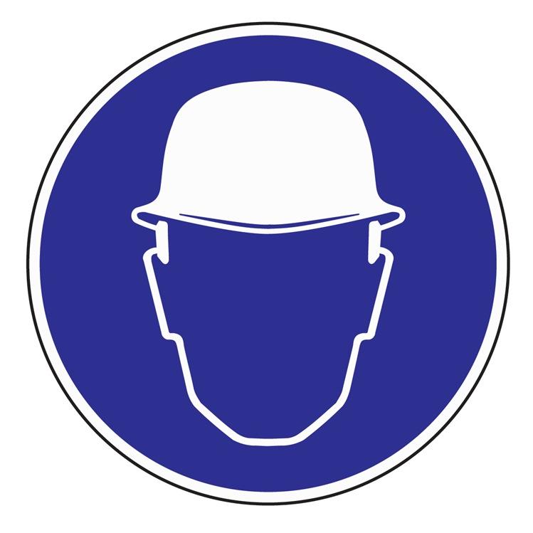 HP Autozubehör Gebotszeichen ASR A1.3/BGV A8 Kopfschutz benutzen Folie (3000277506)