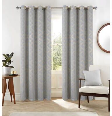 RT Designer Collection "Heathrow Halo Foil Privacy Window Curtain Panel 90"""