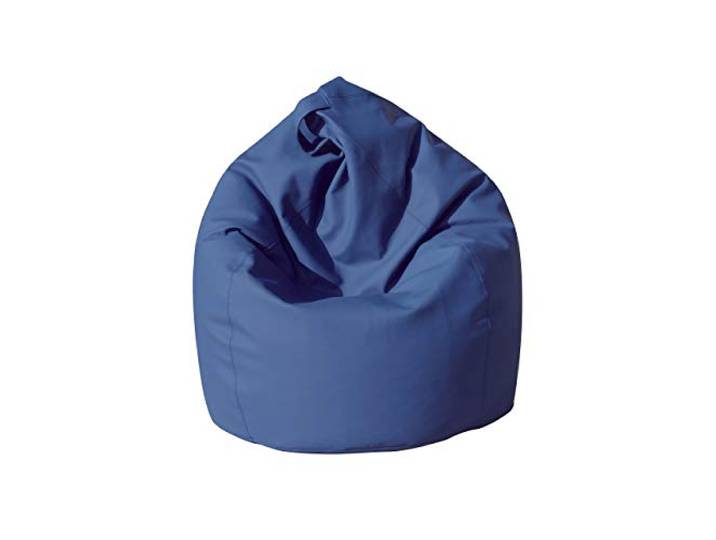 Eleganter Sitzsack, blaue Farbe, Maße 80 x 120 x 80 cm