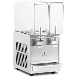 Royal Catering Saftspender Getränkespender Saftdispenser Gastro 2 x 10 L Kunststoff, Getränkespender, Schwarz