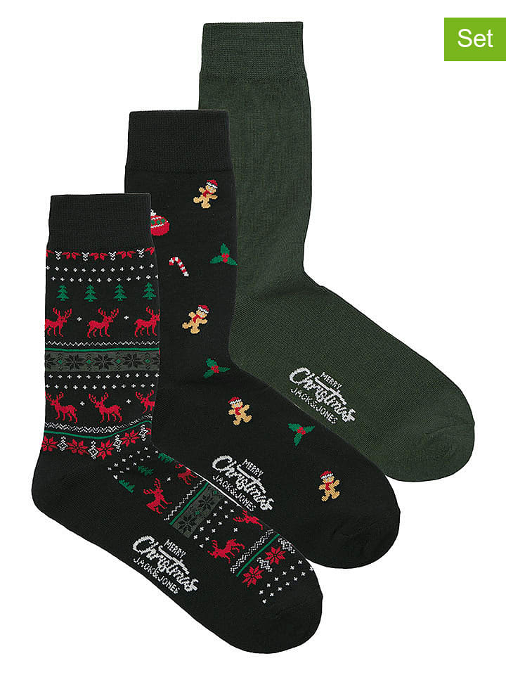 Jack & Jones 3er-Set: Socken in Bunt - onesize