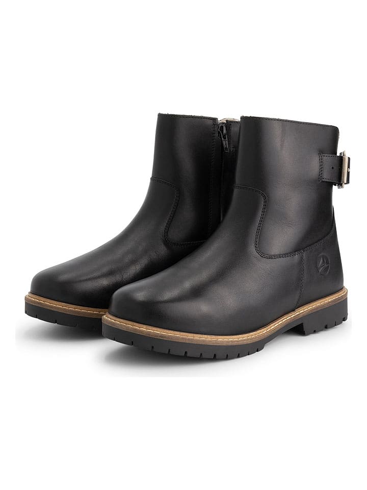 TRAVELIN' Leder-Boots "Tingvoll" in Schwarz - 36