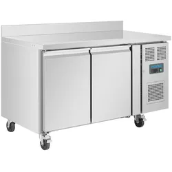 Polar Serie U 2-türiger Edelstahlgefrierschrank mit Spritzschutz 282Ltr