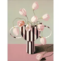 Keilrahmenbild CRAZY VASE I (BHT 77x57x2 cm) - bunt - BHT 77x57x2 cm