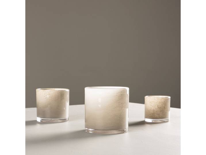 Teelichthalter 12cm Beige