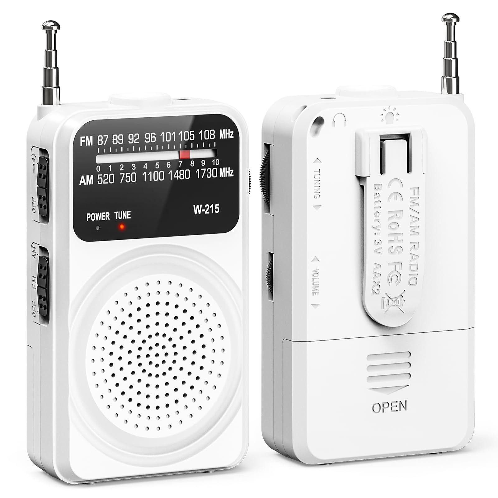 Lustrens Draagbare FM/AM-radio met uitstekende ontvangst