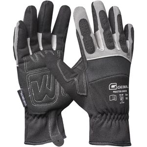Gebol Arbeitshandschuhe Master Shock, 709832, Kunstleder, schwarz, Größe 10 / XL