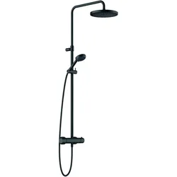 Kludi Logo Thermostat-Dual-Shower-System 6808239-00 drei Strahlarten, mattschwarz