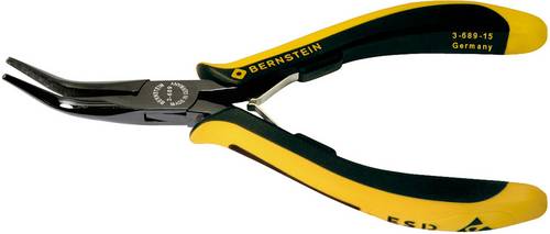 Bernstein Tools for Electronics 3-689-15 ESD Flachrundzange Spezialstahl 145mm