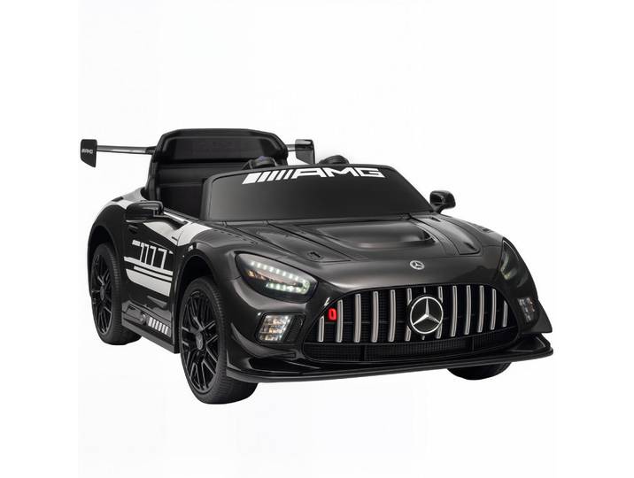 Aiyaplay Kinder-Elektroauto Mercedes-AMG 12V mit Fernbedienung Musik Leuchte, Schwarz, Metall, 66x44x115 cm, unisex, Freizeit & Co, Gartenspielzeug, Kinder-Elektrofahrzeuge