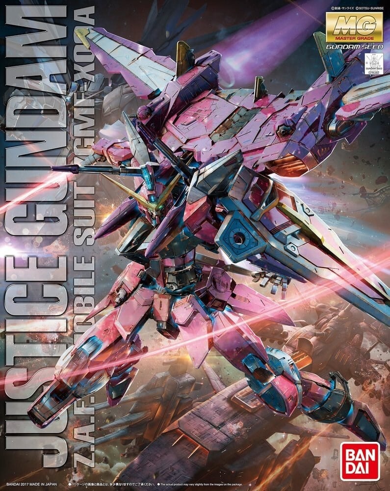 Bandai MG ZGMF-XO9A Justice Gundam Versie 2.0 Modelbouwset, 21 cm