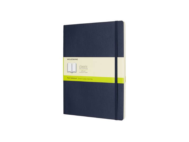 MOLESKINE Carnet Classique - Très Grand Format Bleu Saphir Pages Blanches
