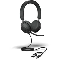 Jabra Stereo-Headset »Evolve2 40 SE MS« schwarz